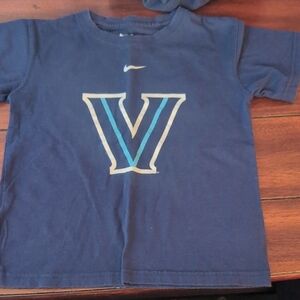 Nike Kids Navy Blue 'V' Logo Villanova Nation T-Shirt Vintage